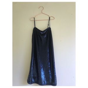 Free people sequin slip dress